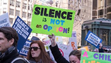 Demonstrators At March For Our Lives Rally