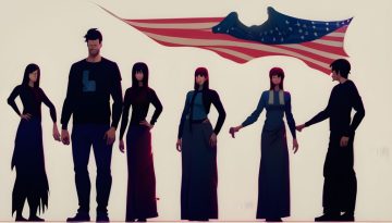 Various young Americans posing as they consider polygamous relationships